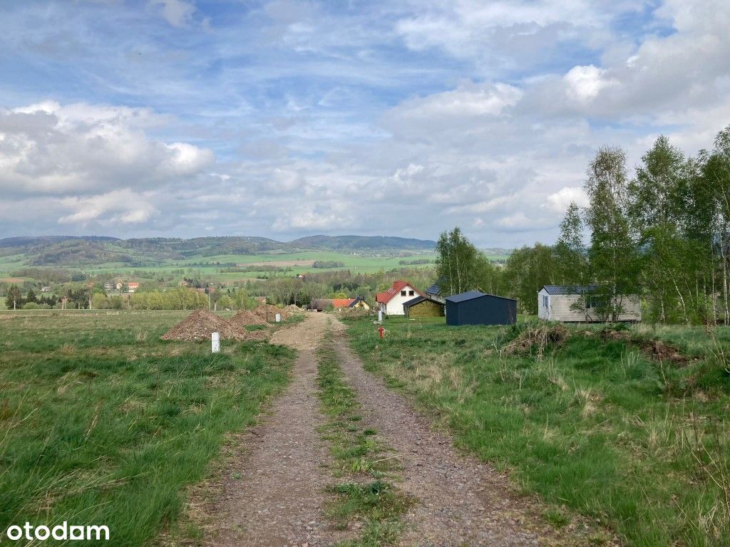 Działka Ciechanowice, gmina Marciszów z widokiem