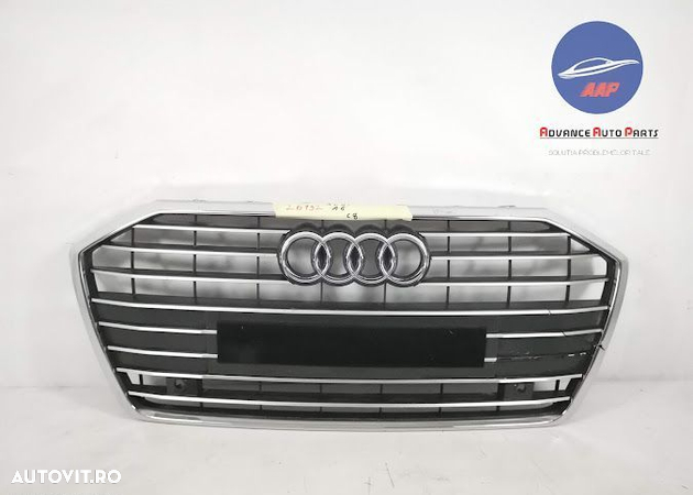 Grila Centrala Radiator originala cu senzori Audi A6 C8 2018 2019 2020 4k0853651B - 1