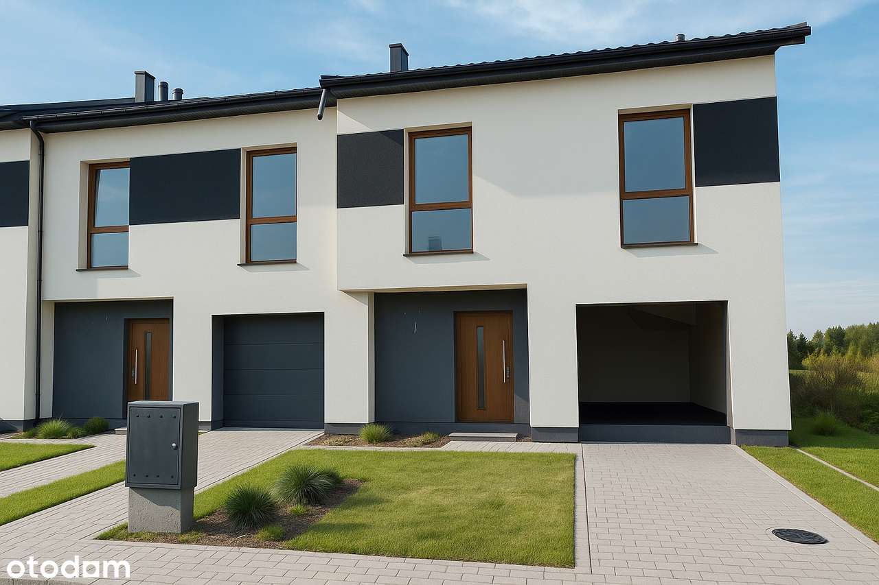 Nowoczesny dom z garażem i ogrodem przy Chojnowskim Parku-1