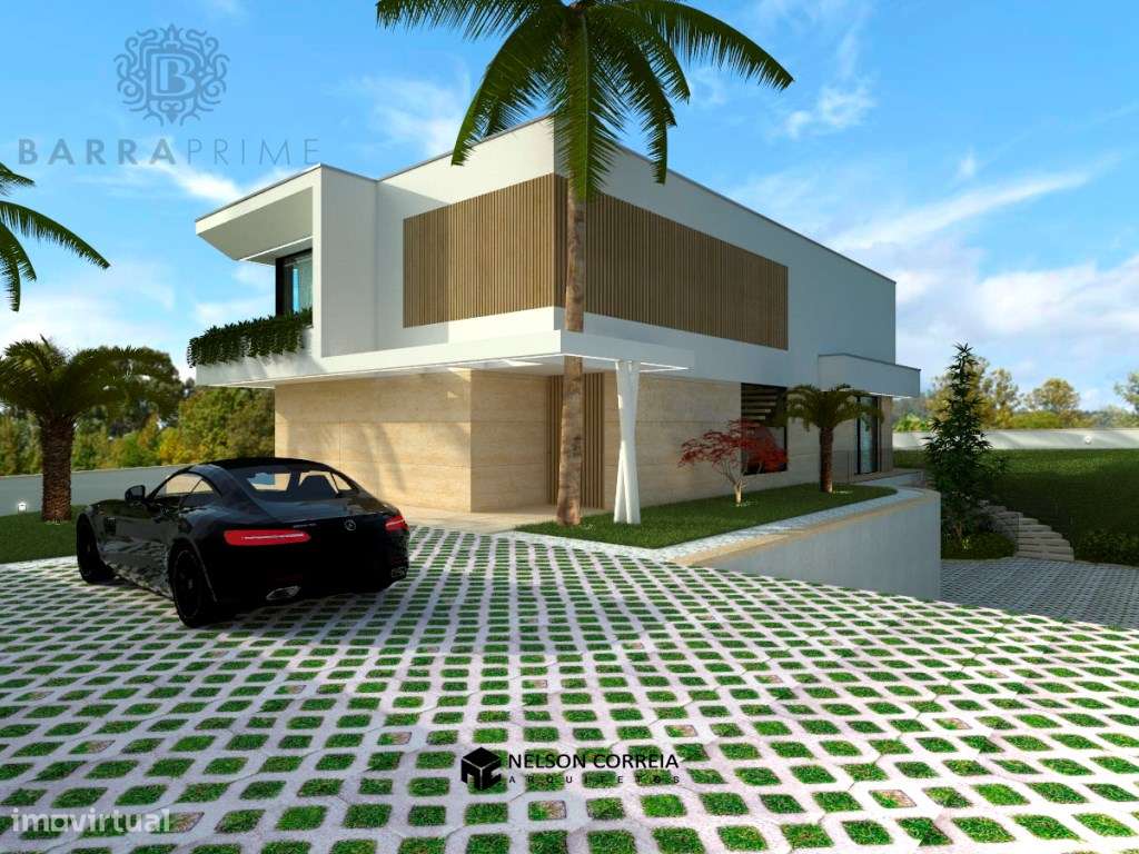 Lote de terreno com projeto aprovado para moradia com piscina, em Pêra - Grande imagem: 3/8