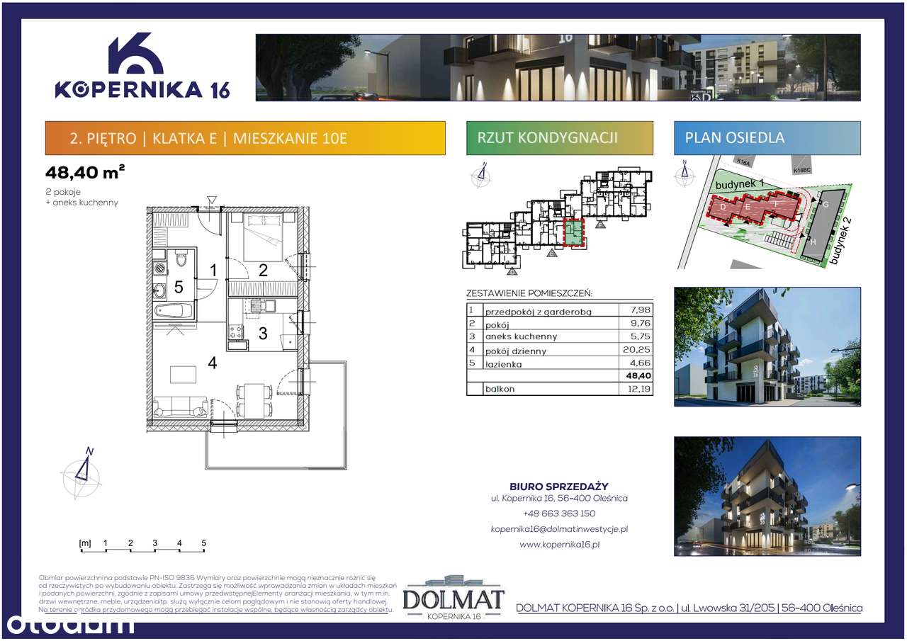 Kopernika 16 | mieszkanie 2-pok. | E10 - Pełny obrazek: 2/7