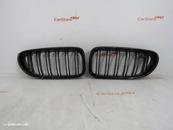 Grelhas Bmw F12/F13 2011+ Duplas em preto brilhante - 1