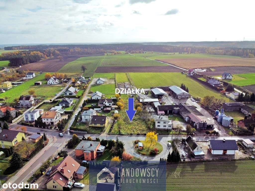 Koteże – duża działka z mediami, blisko miasta! - Pełny obrazek: 5/15