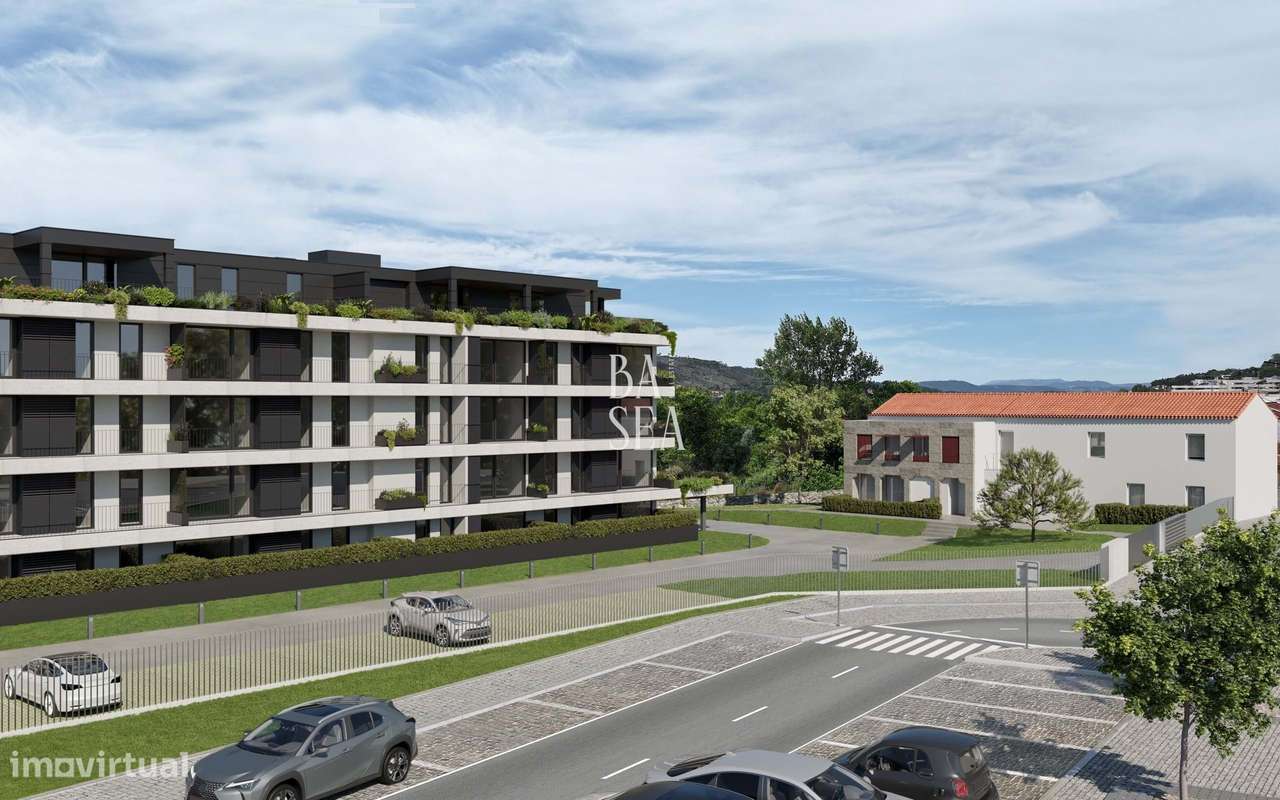 Apartamento T1 em condomínio com piscina em Ferreiros Braga.-1
