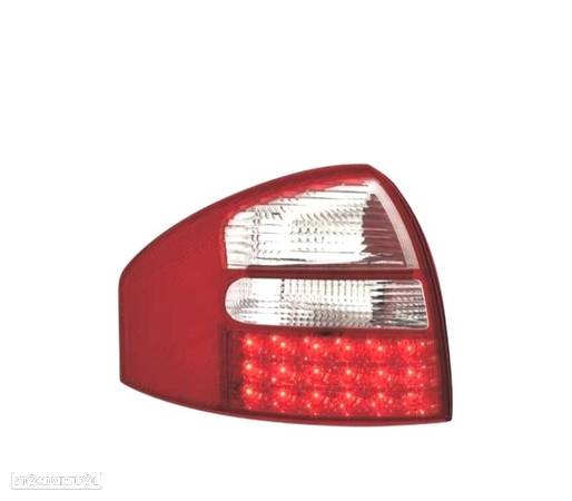 FAROLINS TRASEIROS LED PARA AUDI A6 4B 97-04 VERMELHO BRANCO - 2