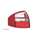 FAROLINS TRASEIROS LED PARA AUDI A6 4B 97-04 VERMELHO BRANCO - 2