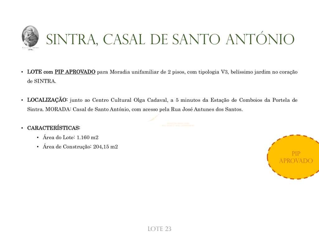 Sintra Centro. Lote de 1160 m2 - Grande imagem: 5/11