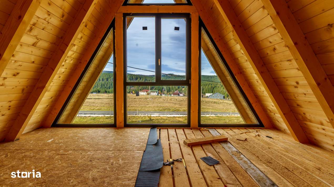 Cabana A-Frame, semifinisata, Smida-8