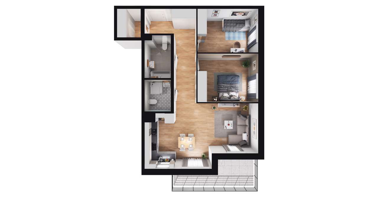 Apartamenty Balonowa  | mieszkanie 3-pok. | 23 - Pełny obrazek: 3/9