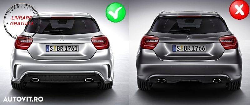 Difuzor Bara Spate cu Prelungiri Bara Fata MERCEDES A-Class W176 (2015-2018) A45 D- livrare gratuita - 12