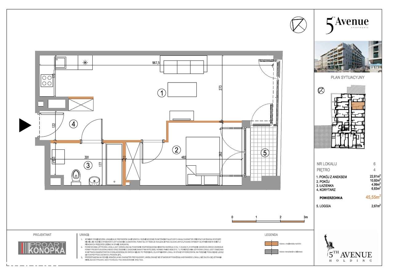 Komfortowy Apartament 2 pokojowy w CENTRUM - TERAZ tylko 14 000 zł/m2 - Pełny obrazek: 2/10