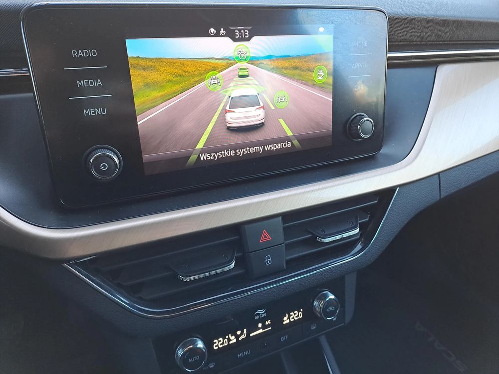 SKODA SCALA STYLE 1,0TSI 110KM Virtual Grzana kierownica Szyba Salon PL ASO VAT23%