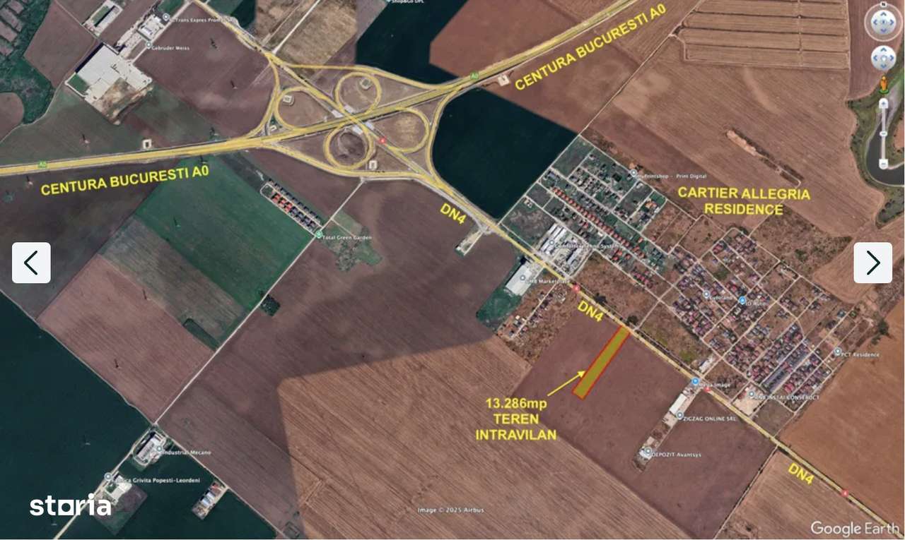 13.286mp teren intravilan cu proiect hala si birouri A0/DN4 Popesti - Imagine principală: 2/4