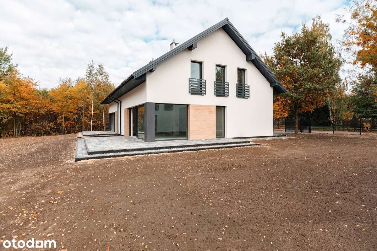 Nowy DOM z panoramicznymi oknami i garażem | Pośród Lasu | Blisko S8-11