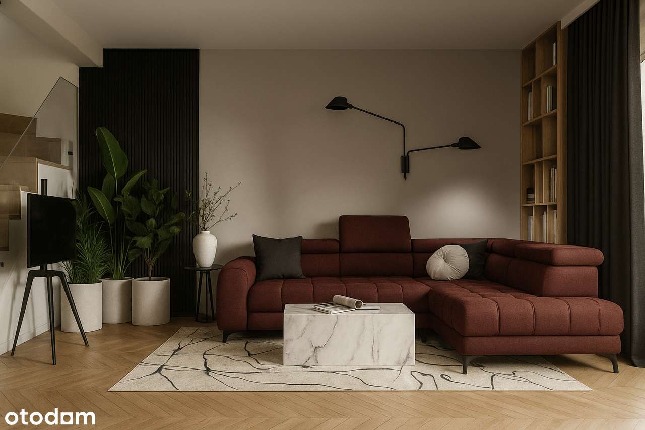 Nowoczesny wygodny duży dom dla rodziny w mieście, szybki dojazd do S7-8