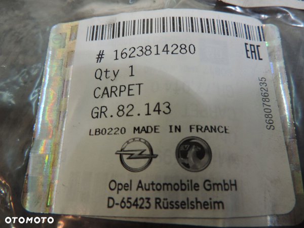 Mata bagażnika welurowa Opel Grandland X NOWA - 5