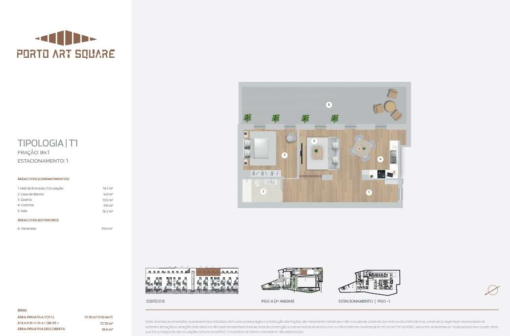 Apartamento T1 - Porto Art Square-6