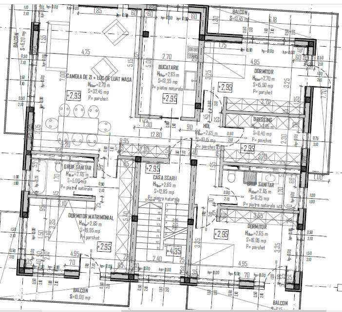 Apartament 4 camere, 127 mp, Terasa 36 mp, Dressing, Manastur - Imagine principală: 4/5