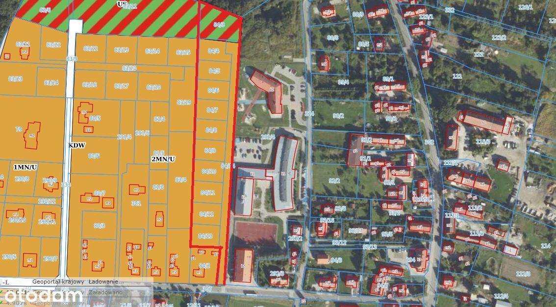 Pisarzowice Wilkszyn 1,0884ha budowlana z MPZP 23%