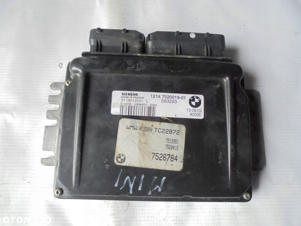 MINI ONE COOPER R50 KOMPUTER SILNIKA ECU 7526784 - 1