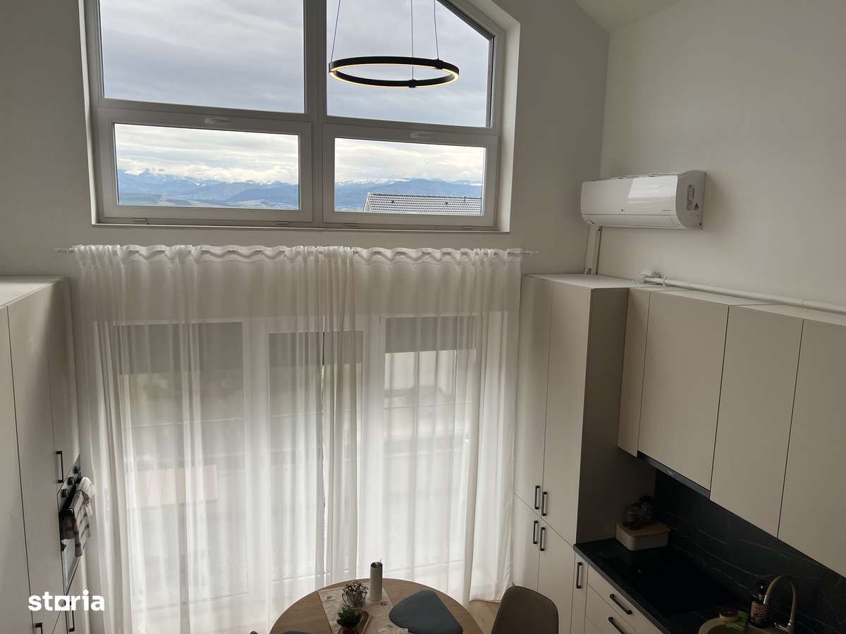 Penthouse mobilat utilat, 2 terase, priveliste spre munti!-6