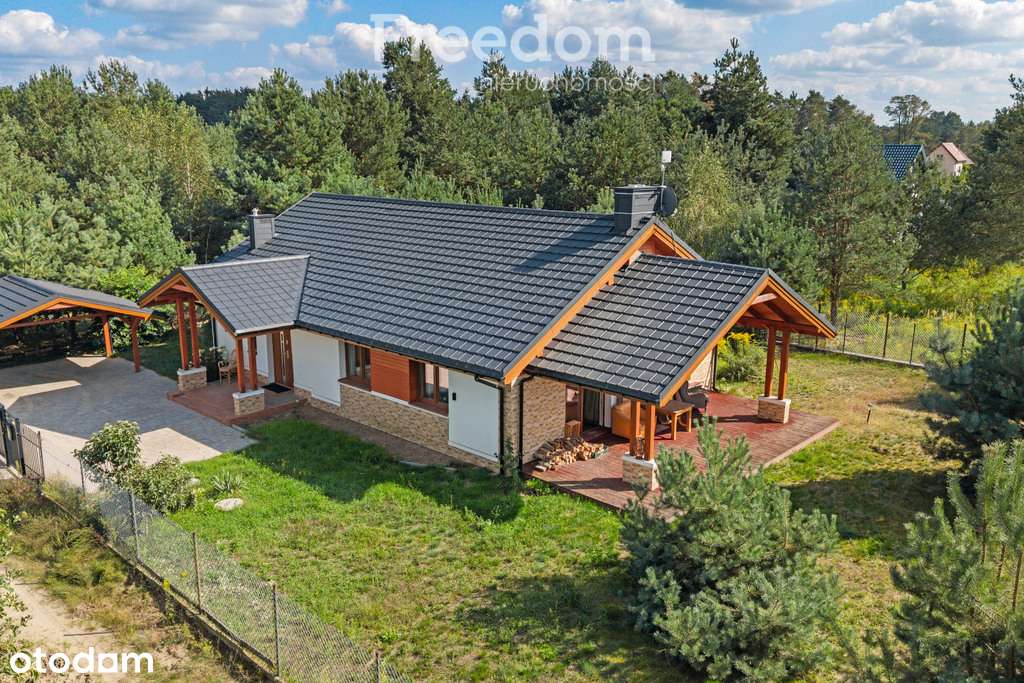 Parterowy dom 111 m² przy Lesie Młochowskim | Żółw