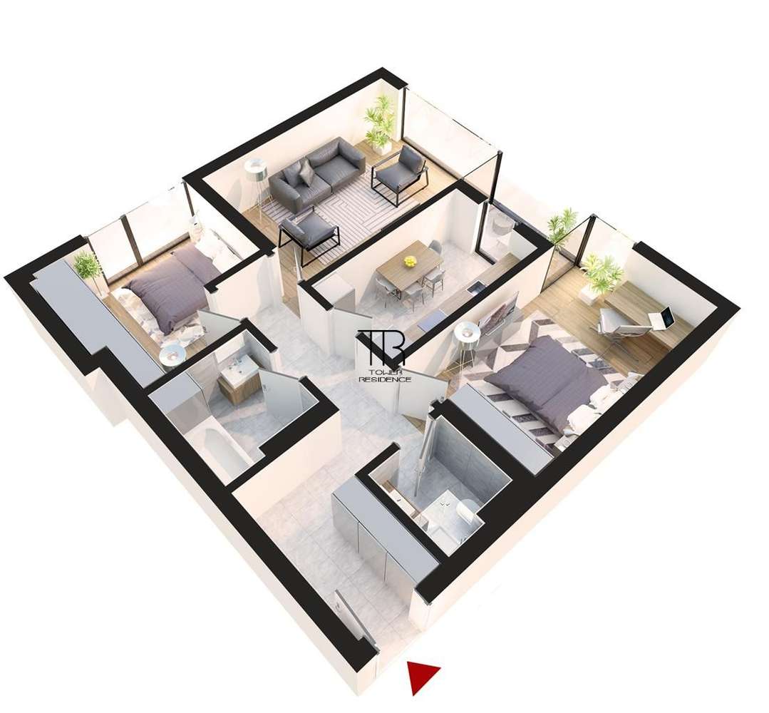 Apartament 3 Camere Incalzire in Pardoseala Ansamblu Nou Rahova - Imagine principală: 4/18