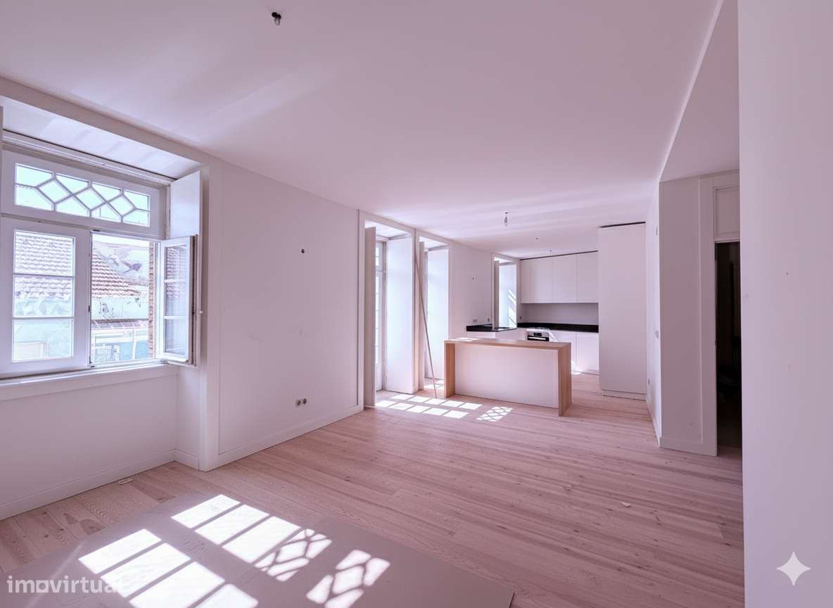 T2 em Prédio de Charme Reabilitado com jardinm | Arroios – Lisboa - Grande imagem: 4/20