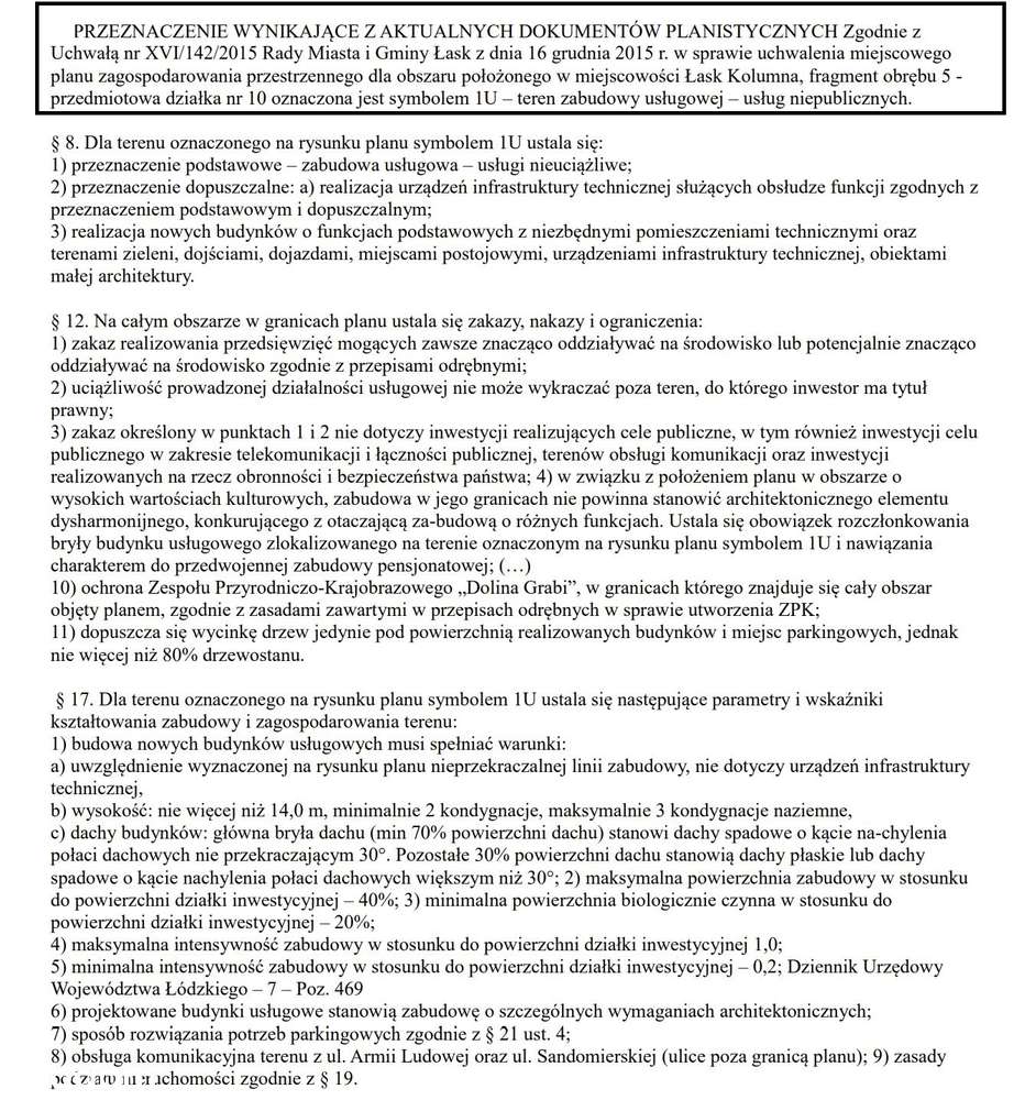 Łask Kolumna na sprzedaż działka przy Dino pod market park handlowy-5