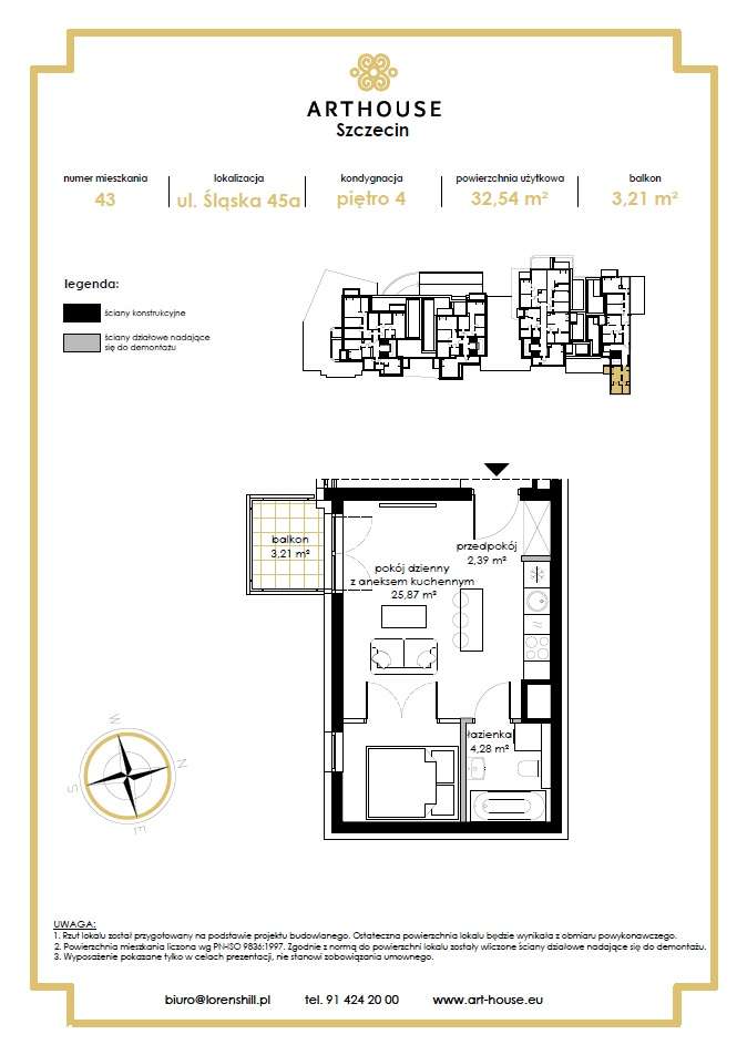 Mały miejski apartament w prestiżowym projekcie - Pełny obrazek: 2/7