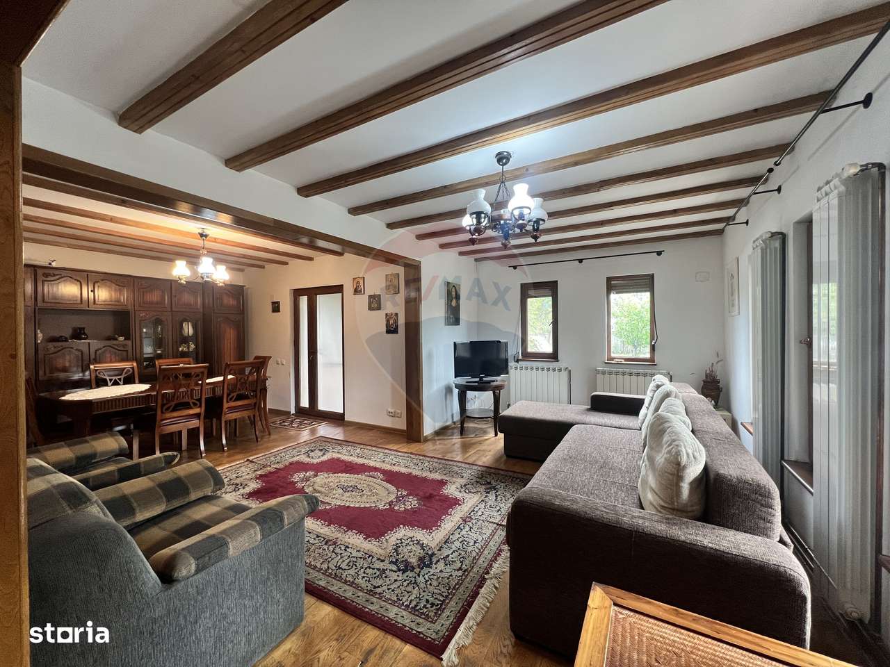 Casă de lemn cu teren generos de 1312 mp de vânzare în Fundulea-6