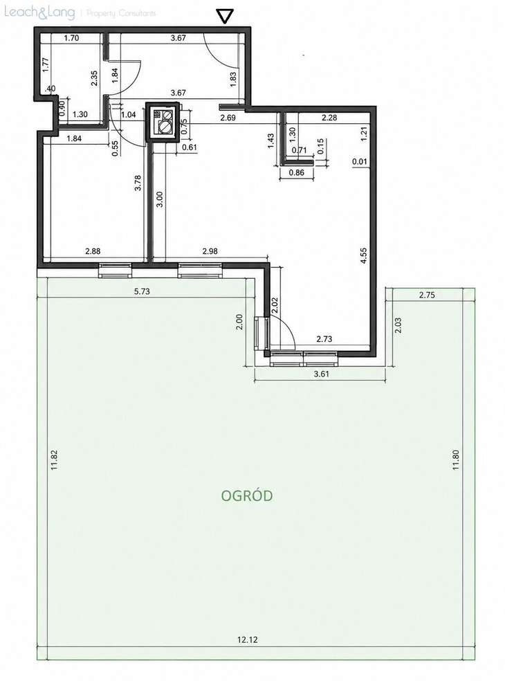 Prywatny ogród 135 m² | 2 pokoje | Parking | Stare Podgórze-18