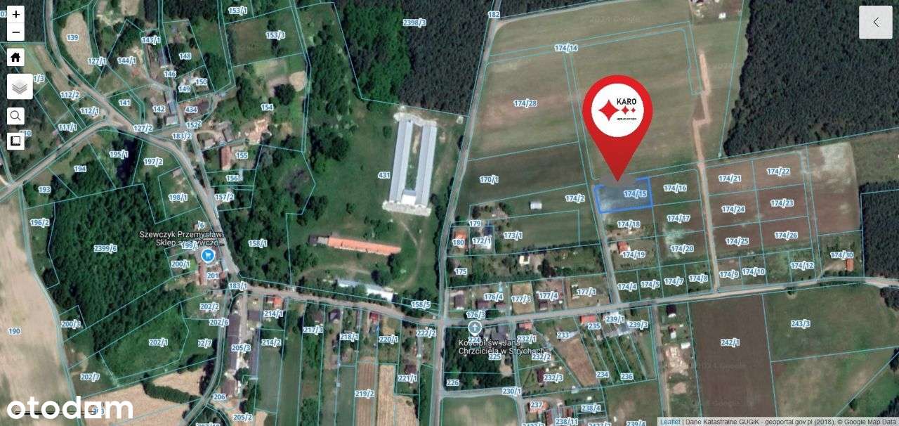 Działka 2305 m2, MPZP, w okolicy lasy i jeziora - Pełny obrazek: 3/4