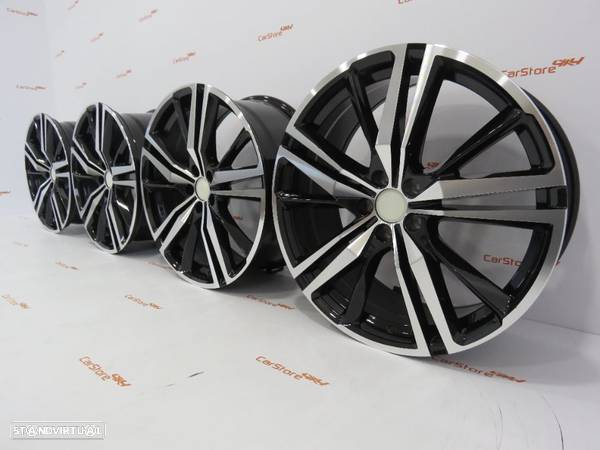 Jantes Look Volvo R Design 20 x 8.5 et45 5x108  Preto + Polido - 6