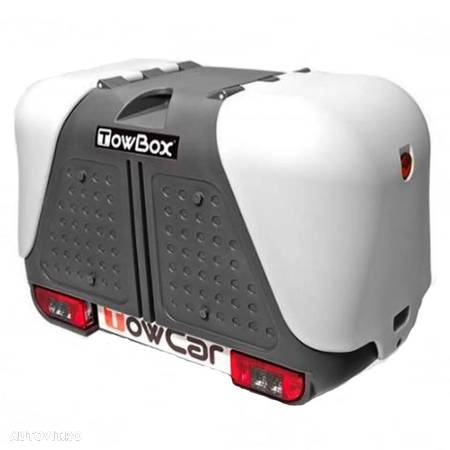 Cutie portbagaj pe carligul de remorcare Towbox V2 Gri - 1