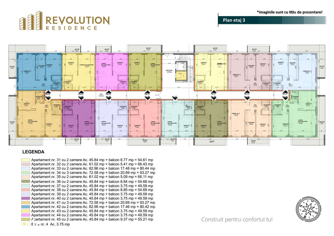 COMISION 0% - Apartamente 3 camere - Margeanului 1B-A1, Baia Mare-7