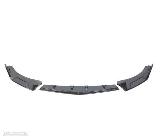 SPOILER LIP FRONTAL PARA VOLKSWAGEN VW GOLF 8 R LINE PRETO BRILHANTE - 3