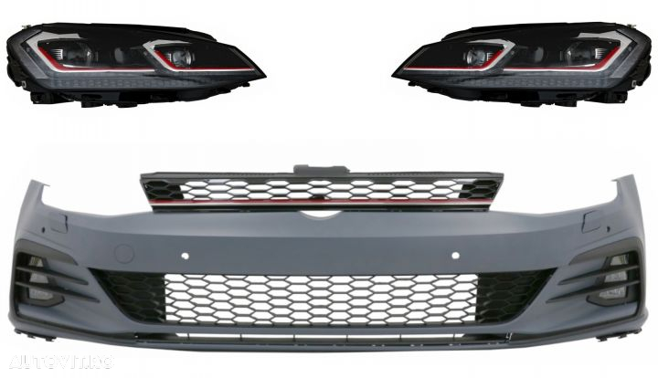 Bara Fata si Faruri LED cu Semnal Dinamic GTI Look Tuning Volkswagen - 1