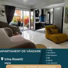 Apartament 3 camere, Gradina 41 mp, Str. Irina Rosetti