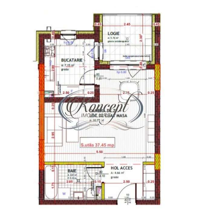 Apartament nou cu bucatarie separata in Floresti - Imagine principală: 4/6