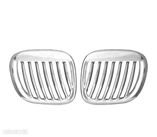 GRELHAS FRONTAIS PARA BMW Z3 96-05 CROMADAS - 2