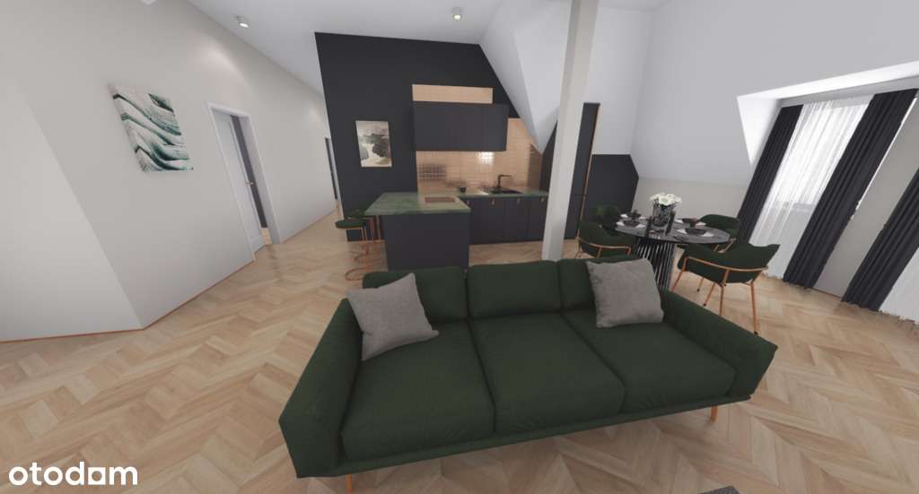 Słoneczny apartament, 70 m2, 1 piętro, 3 pokoje.-3