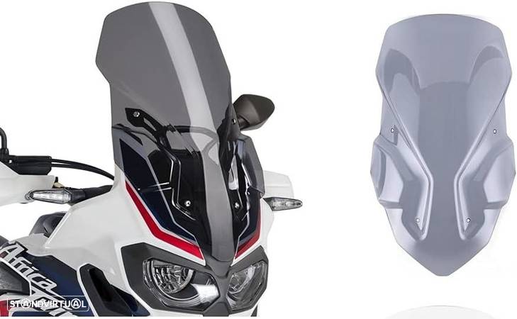 viseira honda crf1000l 2016 - 2020 smoke africa twin 1000 - 1