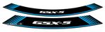 fitas para jantes puig suzuki gsx-s conjunto 8 tiras azul - 1