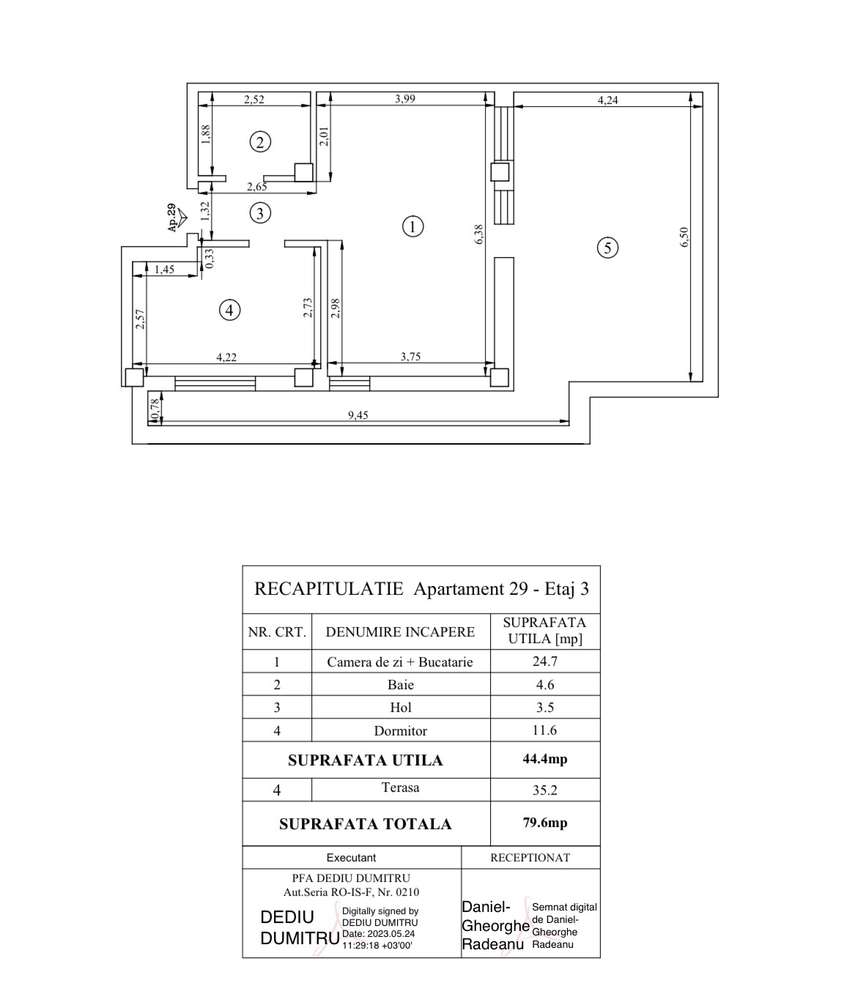 Intabulat!Ap 2 camere 78mp Terasa acoperita Capat Pacurari-4