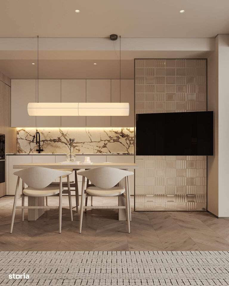 APARTAMENTUL FAMILIEI, 2 CAMERE DECOMANDAT DE 56 MP, BAIE CU GEAM,-11