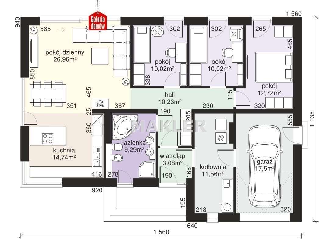 Dom 126 m² | Działka 984 m² | Przyłęki