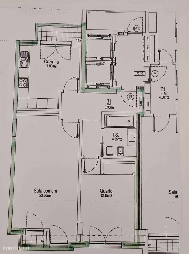 Apartamento T1 com vista, Estefânia, Lisboa - Grande imagem: 5/5
