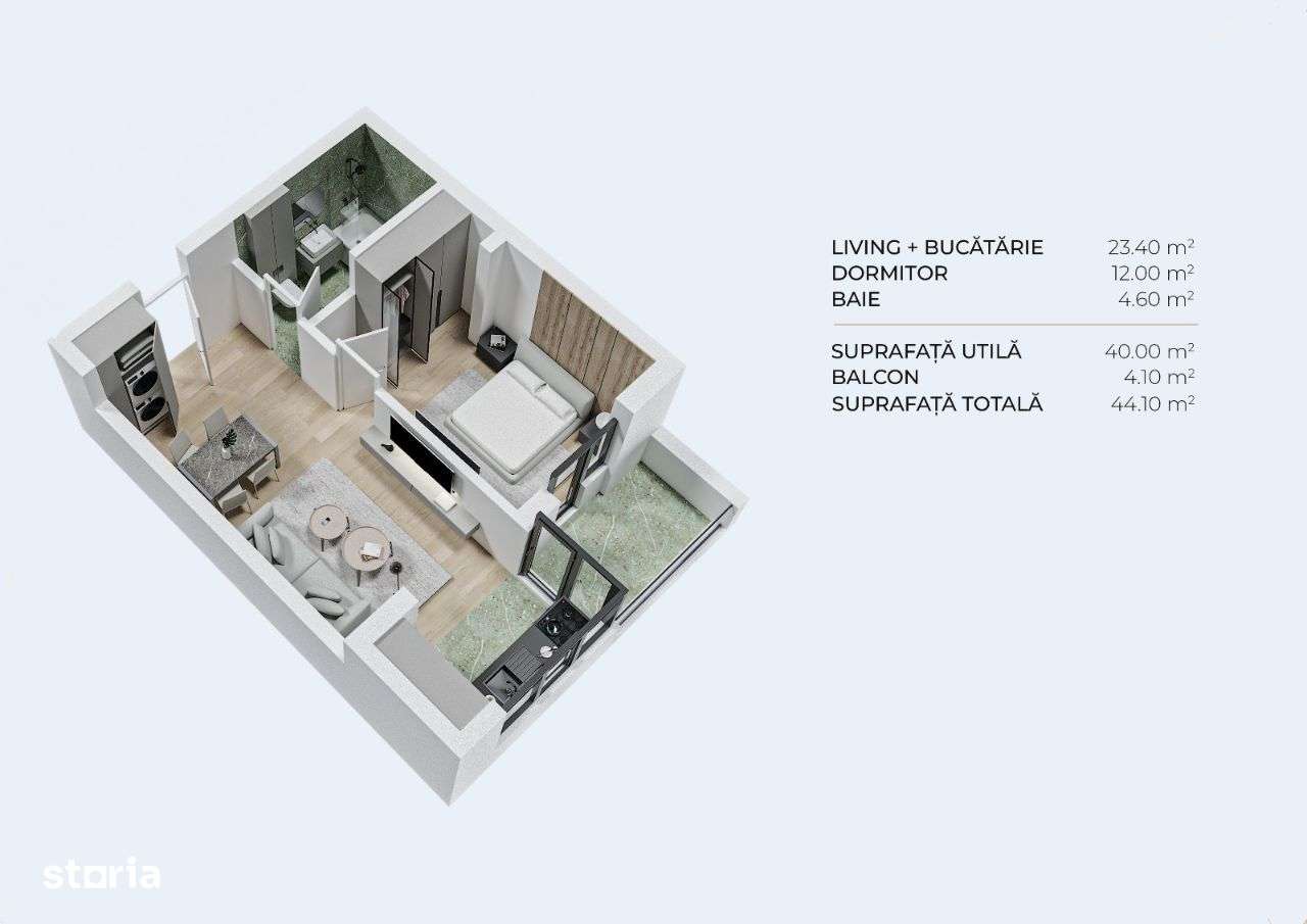 Promotie, Ideal de Investitie, Apartament cu 2 camere, Metrou Berceni - Imagine principală: 3/8