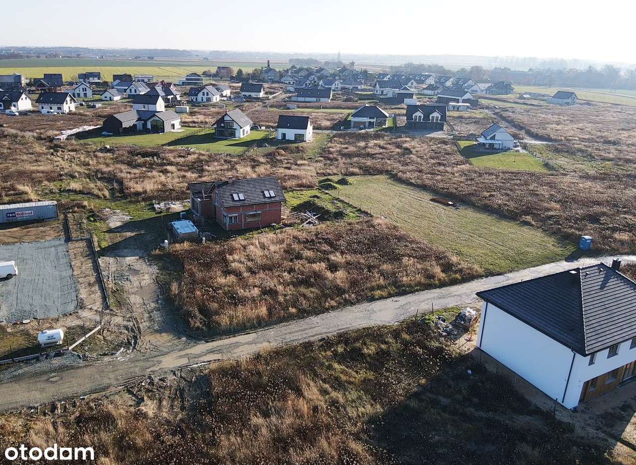 Działka bud. 1000 m² – Kębłowice, 7 km od Wrocławia, bliźniak, narożna-2